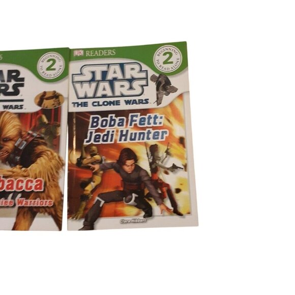 Star Wars The Clone Wars Readers Level 2 Set Of 3 Books Jedi Chewbacca Boba Fett - Picture 8 of 8